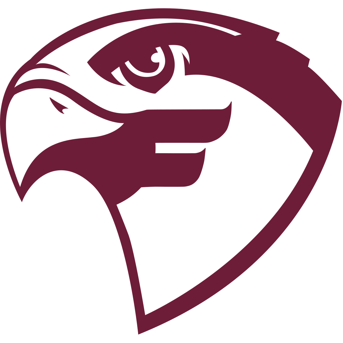 Fairmont State University falcon logo